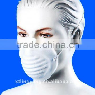 Non-woven dust disposable face mask with elastic