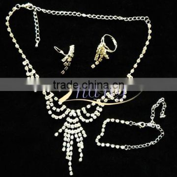 necklace jewelry set including earring and ring