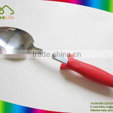 Non-slip handle food grade new design high quality stainless steel rice spoon