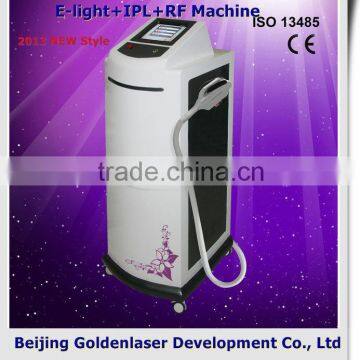 2013 laser tattoo removal slimming machine cavitation E-light+IPL+RF machine optimal pulse technology