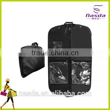 pvc non-woven fabric garment bag,black garment suit bag for dress shirt,personalised garment bag with logo
