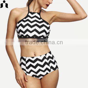 OEM accept sexy women high waist swim wear