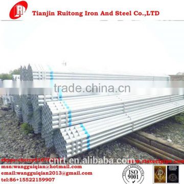 schedule 40 thin thickness pre galvanized steel pipe