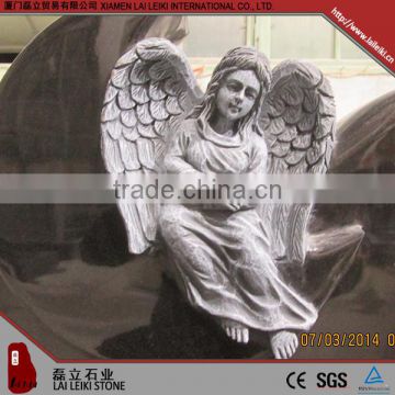 Chinese factory direct granite polished angel statue