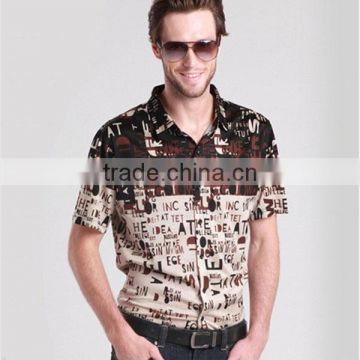 2014 wholesale men shirts short sleeve from China supplier