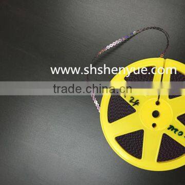 Hot selling 7mm PET laser sequin disks for garment