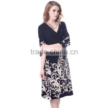 Modern floral wholesale short bodycon european vintage dress