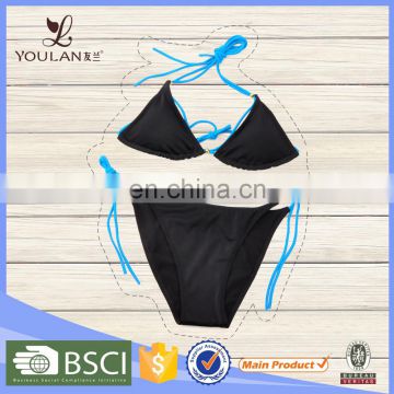 Floral factory price Y-line straps baby swimwear