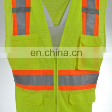 Mesh Lemon Green Safety Reflective Vest
