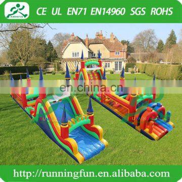 Outdoor adults inflatable obstacle course equipment for sale
