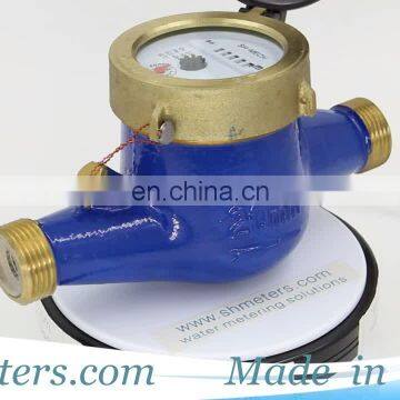 Hot sale Multi jet Dry dial 1 inch output pulse water flow meter