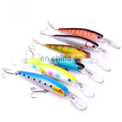 2021 new style lures minnow 6 colors 125mm black minnow best quality for sea fishing lure black minnow wholesale