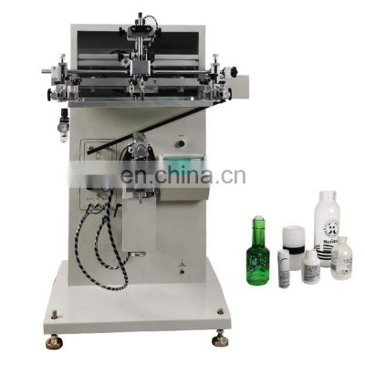 Cylinder manual single 1 colour cup rotary for small bottle silk screen printing machine