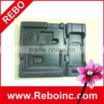 Black Plastic Tray with Dividers