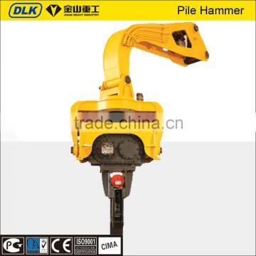 wood steel stone hydraulic pile driver for excavator