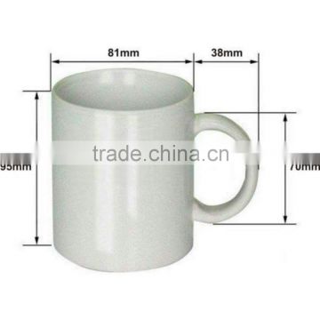 Factory price blank white ceramic mug for advertising