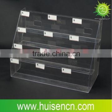 supermarket products clear acrylic display stand