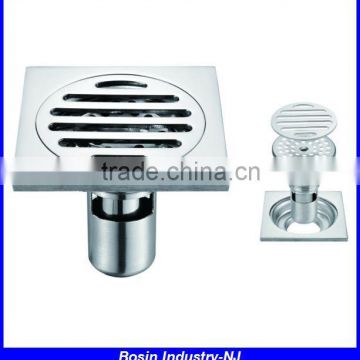 4 inches square shower stainless steel anti-odor floor drain