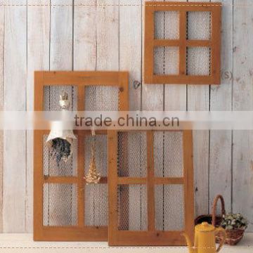 Zakka style wood wall shelf for deco wall frame