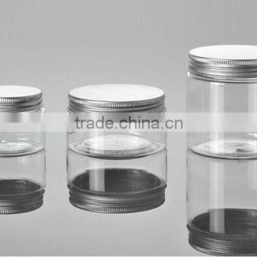200ml PETG Jars with aluminium lids for cosmetics jar