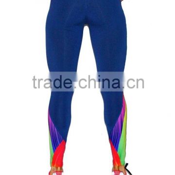 Woman Body Fitted Fashion Leggings/Tights Full Sublimated Custom Imprint on Calf Design
