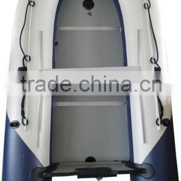 2014 Hot Selling PVC Material Plywood Floor Inflatable boat