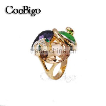 Fashion Jewelry Shinning Crystal Snake Ring Ladies Wedding Birthday Party Show Gift Dresses Apparel Promotion Accessories