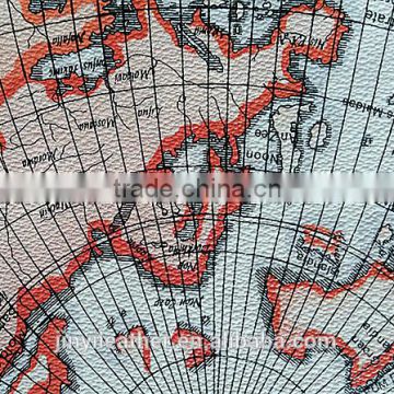 map design transferfilm pvc synthetic &artifical leather for wallpaper factory dirtect sell