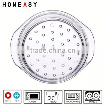 2014 new product 20cm 24cm FDA and LFGB glass food steamer made in china