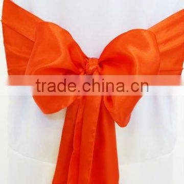 100%polyester cheap orange satin sashes for weddings