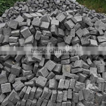Factory Direct Dark Grey Granite Cube Stone G654 Nature Finished