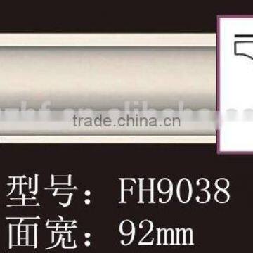 FH9038 100% Good quality decoration pu cornices/ foam trim molding material