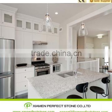 Stone countertop for marble effect quartz kitchen island top