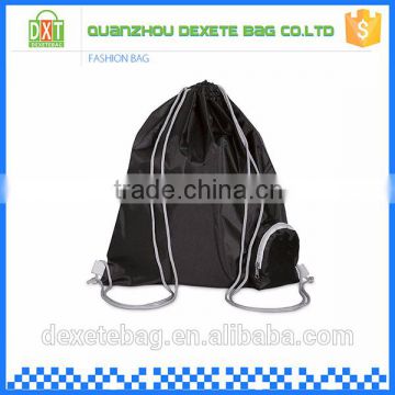 210D polyester foldable duffle bag wholesale travel custom drawstring shoe bag