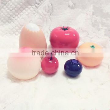 cute facial cream containers cosmetic packaging containers fruit shaped plastic containers