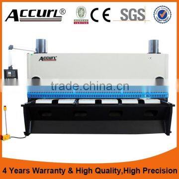 10X4000mm Hydraulic Guillotine Shearing Machine with South Korea Kacon pedal switch