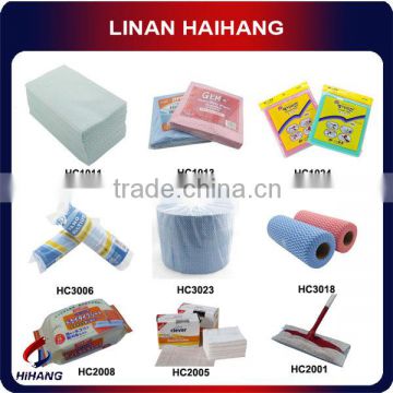 China wholesale OEM supply all purpose dry polyester spunlace nonwoven kitchen cleaning cloth
