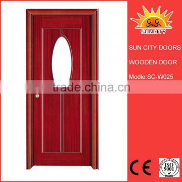 SC-W025 Latest Design Teak Wood Door,New Wooden Door