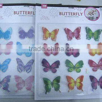 butterfly room sticker ,glasses decoration sticker