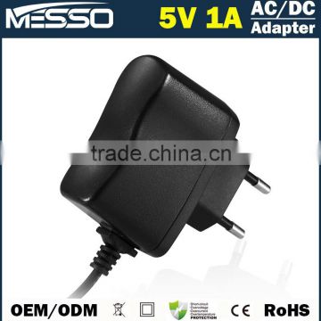 5V 1A Adapter 100V-240V 5W Switching Power Supply with Global Plug