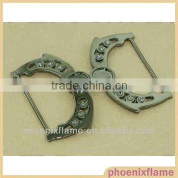 decorative bow shape rhinestone belt buckle sets