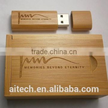 2015 New OEM Gift Wooden Sets USB Sticks New Custom Wooden Silk Print logo usb 2.0 memory flash stick pen drive wedding gift