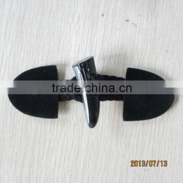 high quality leather toggle for coat