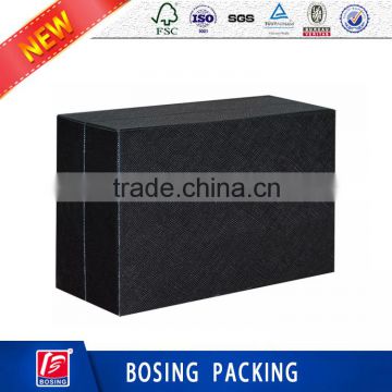 Black gift paper packaging box for jewelry/watch/gift packaging