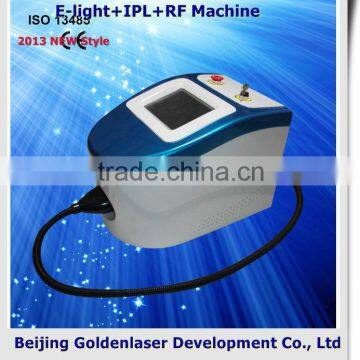 www.golden-laser.org/2013 New style E-light+IPL+RF machine ultrasonic facial massager