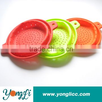 Kitchen Accessories Supplies Product Silicone Folding Fruit Drainer