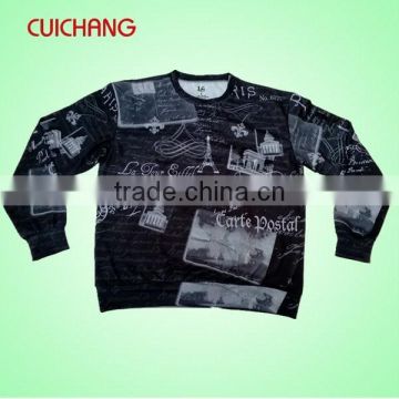 men's Sublimation sweater shirts with good quality