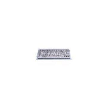 86 Key Industrial Metallic Keyboard , Rubber Switch Medical Keyboard