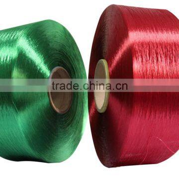 500D/96F polyester pre-oriented yarn POY Dope dyed yarn factory
