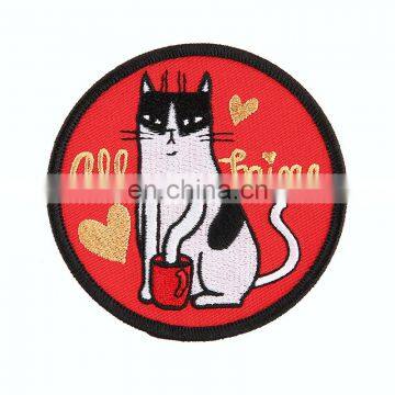Custom made Cat Embroidery High Quality Patch